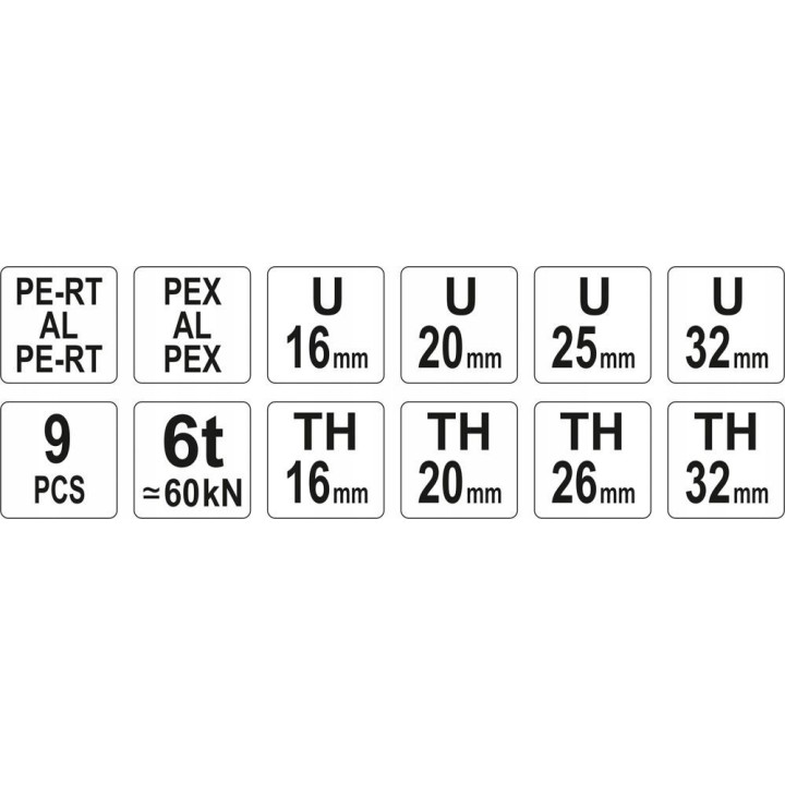 YATO PRASKA ZACISKARKA DO RUR PEX PRASA YT-21735