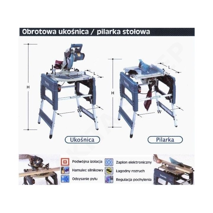 Makita LF1000 – pilarka stołowa/ukośnica 1650 W | Emrotech