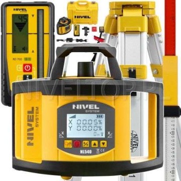 Niwelator laserowy NL540G DIGITAL + statyw SJJ1 i łata Nivel System