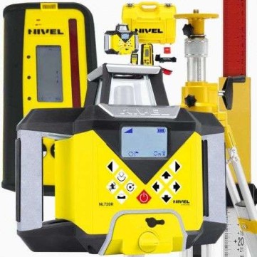 Niwelator laserowy zielony Nivel System NL720G DIGITAL + statyw SJJ1 i łata