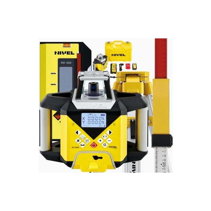Niwelator laserowy Nivel System NL740R DIGITAL + łata LS-24 + statyw SJJ32