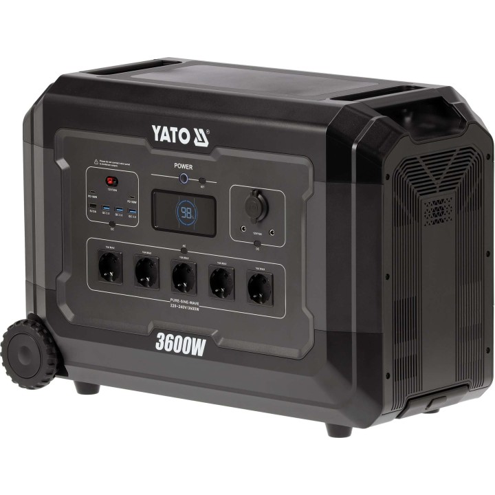 YATO YT-83096 przenośna stacja zasilania 3600W 3072Wh LiFePO4 | Emrotech